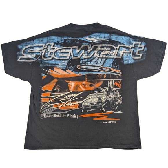 Vintage Tony Stewart #20 Home Depot Nascar All Over Print AOP Shirt Size 2XL - Picture 2 of 7